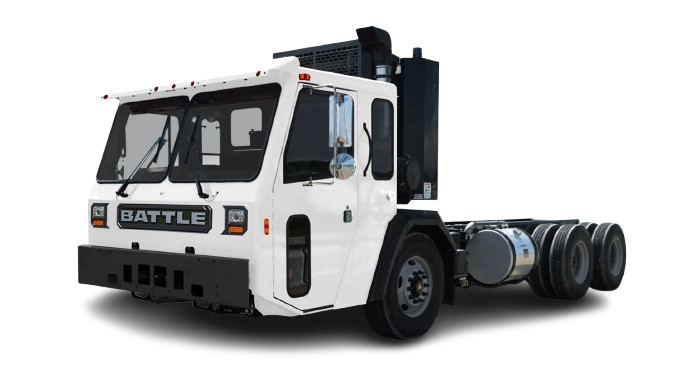 Battle Motors LET2 heavy-duty truck showcasing its durable design and advanced features.