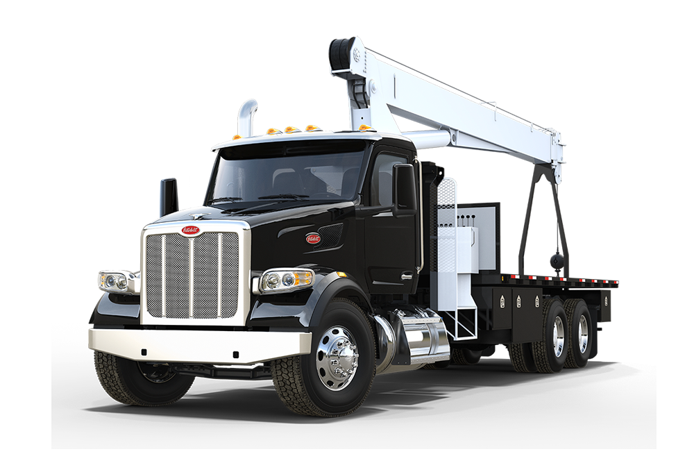 Black Peterbilt 567 Overpass